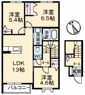 チェルシー【2階】の間取り