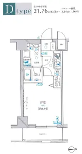 グリフィン・武蔵新城弐番館【10階】の間取り
