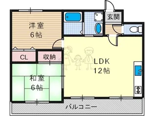グリーンパーク【3階】の間取り
