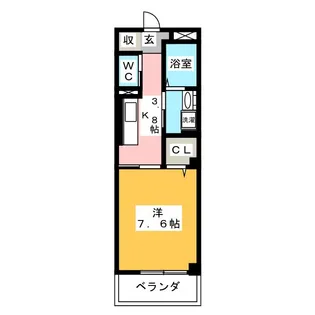 CASSINO【3階】の間取り