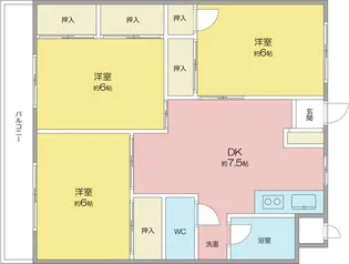メゾン東山【4階】の間取り