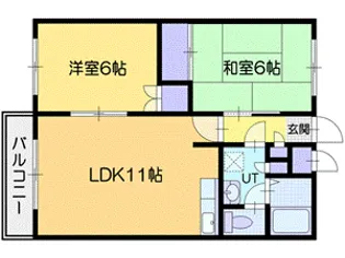 ベルヴィコート最上【2階】の間取り