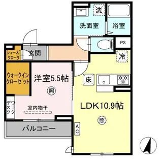 PREMILIFE碩田町【1階】の間取り