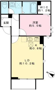 カームコートK【1階】の間取り
