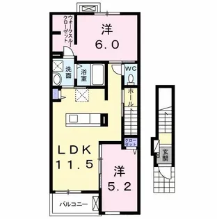 プラシードV【2階】の間取り