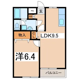 リバーサイド向町【2階】の間取り