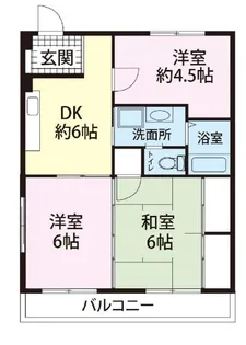 ヒルサイドテラス並木【3階】の間取り