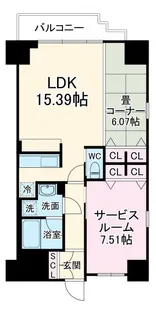 プレジオ本町【2階】の間取り