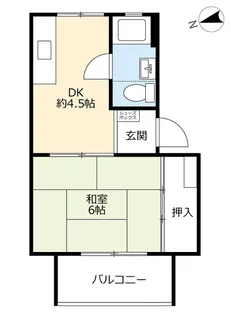 UR津島【4階】の間取り