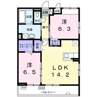 シンフォニー【2階】の間取り