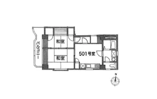 ベルジュピノ【5階】の間取り