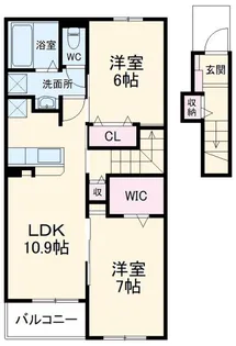 ベル A【2階】の間取り