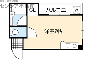 シティハイム森ノ宮【6階】の間取り