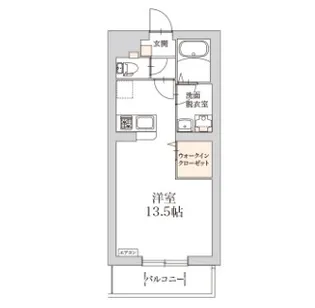 ヘリテージ宮町【1階】の間取り
