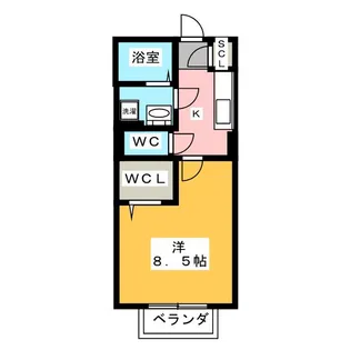 ボワ ヴェール【2階】の間取り