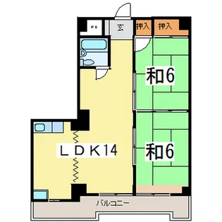 氷川ハイツ【6階】の間取り