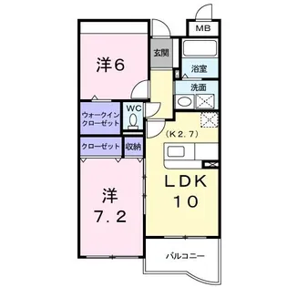ヴィ ルーラル【3階】の間取り