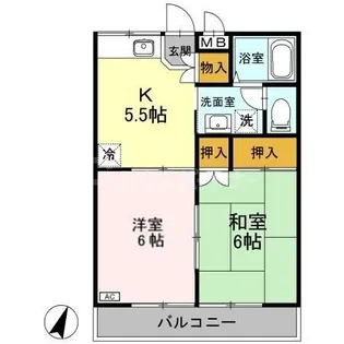 NSグリーンヒルズ【2階】の間取り