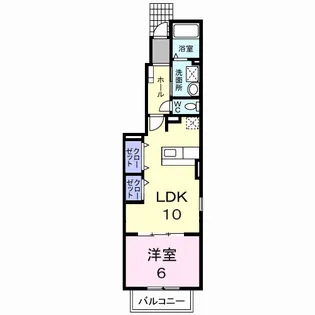 ブリーゼ・カーサ【1階】の間取り