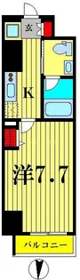 ルクレ墨田緑III【2階】の間取り