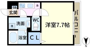 リブリ・宮【1階】の間取り