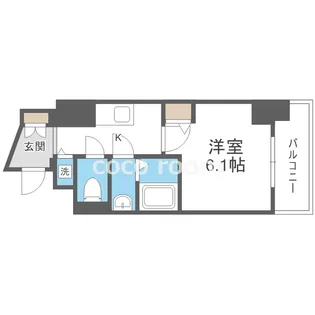 アークグラン大阪WEST【10階】の間取り