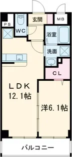 グリーンテラス大山【2階】の間取り