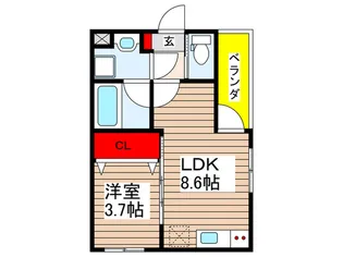 N祇園新橋【3階】の間取り