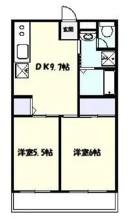 グレイスコート幸I【2階】の間取り