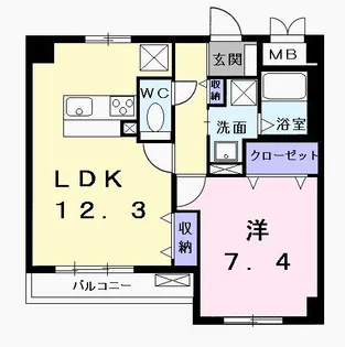 パストラール レジデンス【4階】の間取り