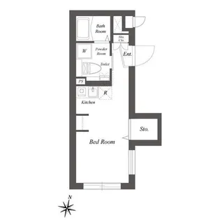 PRATIQUE KITASENZOKU【4階】の間取り