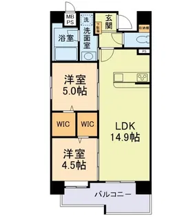 Mth GRANDE 新大江【8階】の間取り