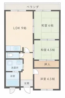 ヴィラフォンテーヌ【3階】の間取り