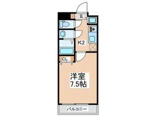 サムティ阿波座Lussoの間取り