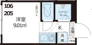 chiaro千川 20【2階】の間取り