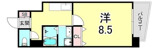 カレントスクエア【4階】の間取り