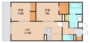 ルガロ市川【1階】の間取り