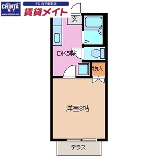 シーサイドフジ【1階】の間取り