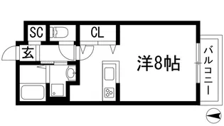 メゾン二翠A棟【1階】の間取り