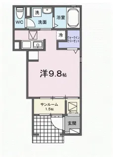 フィウッジセレーノ【1階】の間取り