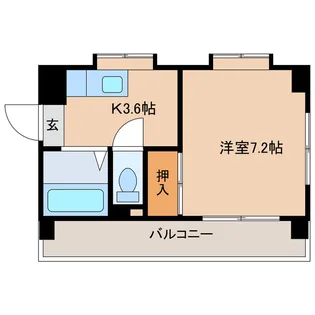 メゾンセイントマロー【2階】の間取り