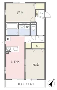 イズヤグリーンヒルズD棟【2階】の間取り