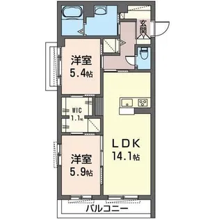 グラン・アネイル【2階】の間取り