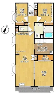 イルテット栗谷【2階】の間取り