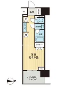 ライオンズ東京三ノ輪ミレス【7階】の間取り