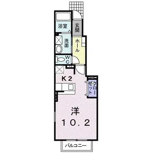 アウル【1階】の間取り