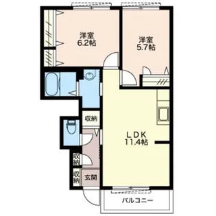 ベガA【1階】の間取り