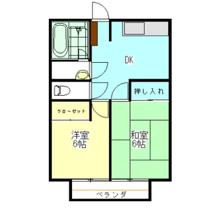 ガーデンハイツ壱番館【1階】の間取り