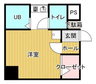 西本丸の内マンション【2階】の間取り