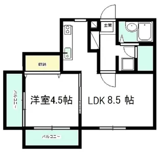 サンフィール【1階】の間取り